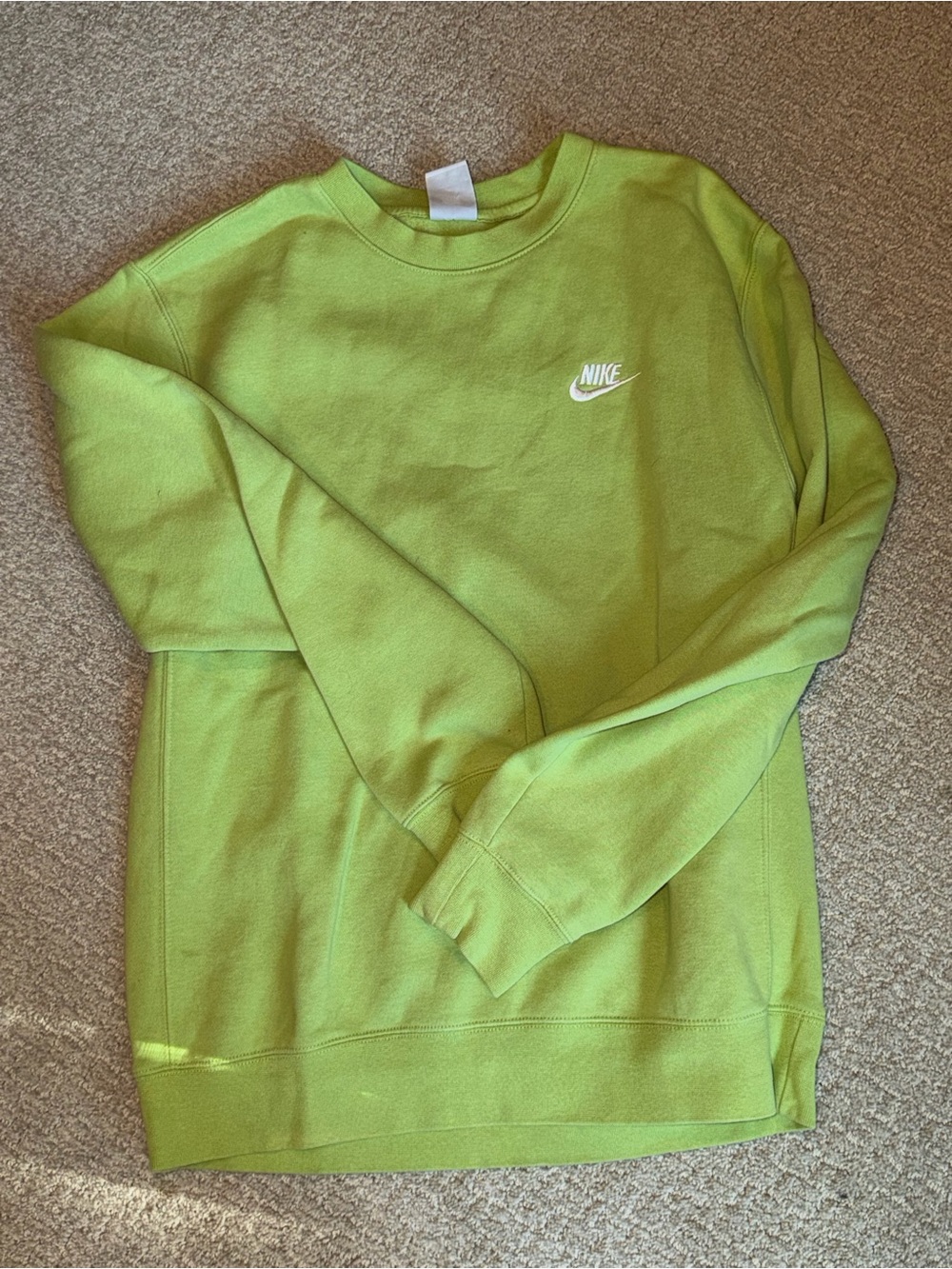 Nike Men’s Crewneck Sweatshirt - Lime Green